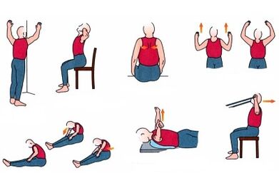 Ejercicio con osteocondrosis torácica