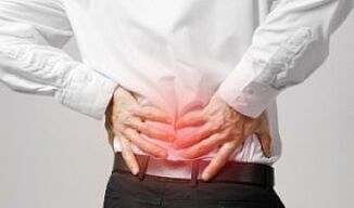 osteocondrosis de la columna en un hombre