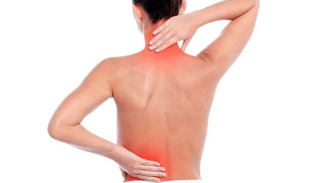 columna vertebral en la osteocondrosis