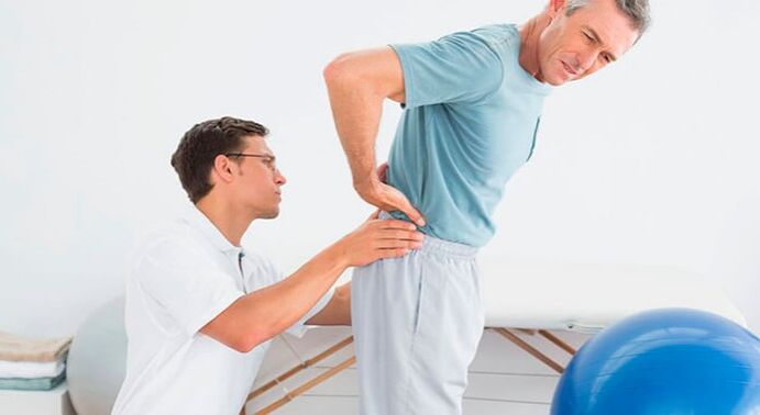 Síntomas de la osteocondrosis